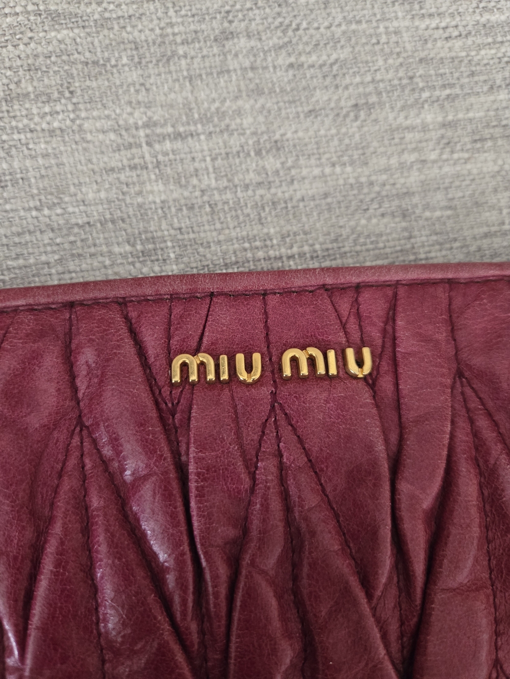Miu miu clutch bag purse wallet miumiu vuitton chanel prada - Picture 6 of 12